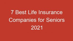 7 Best Life Insurance Companies for Seniors 2021