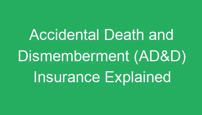 Define Dismemberment Insurance