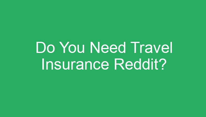 travel insurance medical reddit