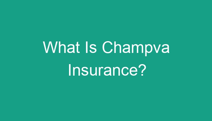 What Is Champva Insurance 