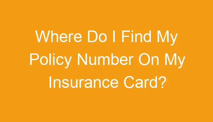 How To Change My Name On My Insurance Card